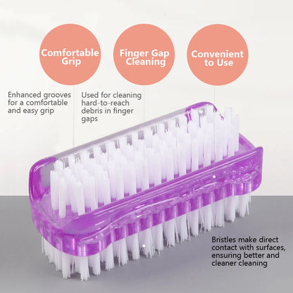 Double-Sided Nail Cleaning Brush