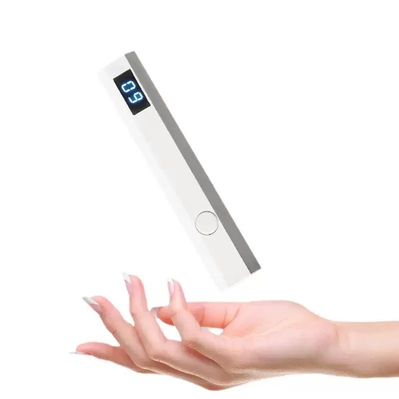 Portable Mini Professional Nail UV Lamp LCD Display Rechargeable