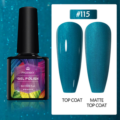 UV LED Gel Nail Polish 70 Colors Glitter 7ml