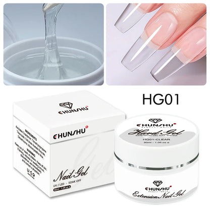 30ML Hard Gel For Nail Extension Milky White