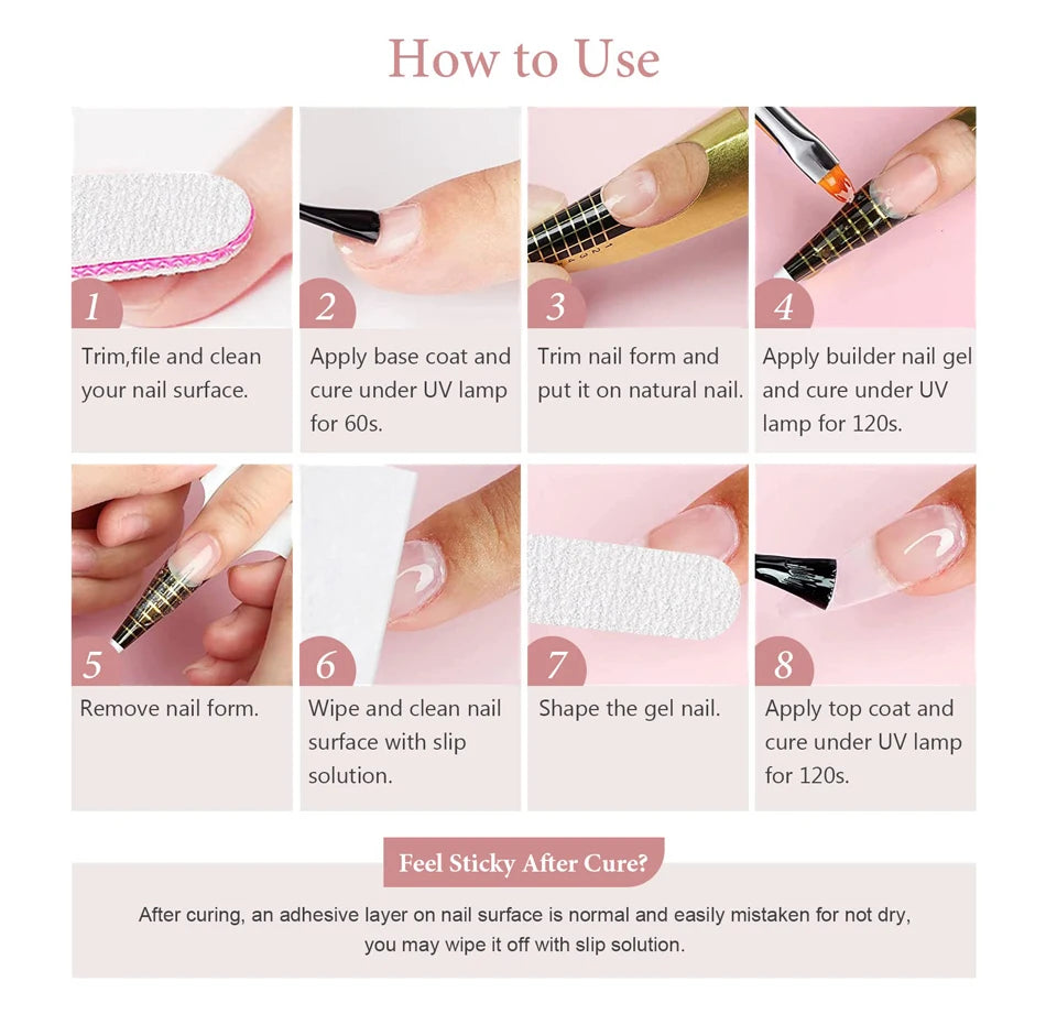 30ML Hard Gel For Nail Extension Milky White