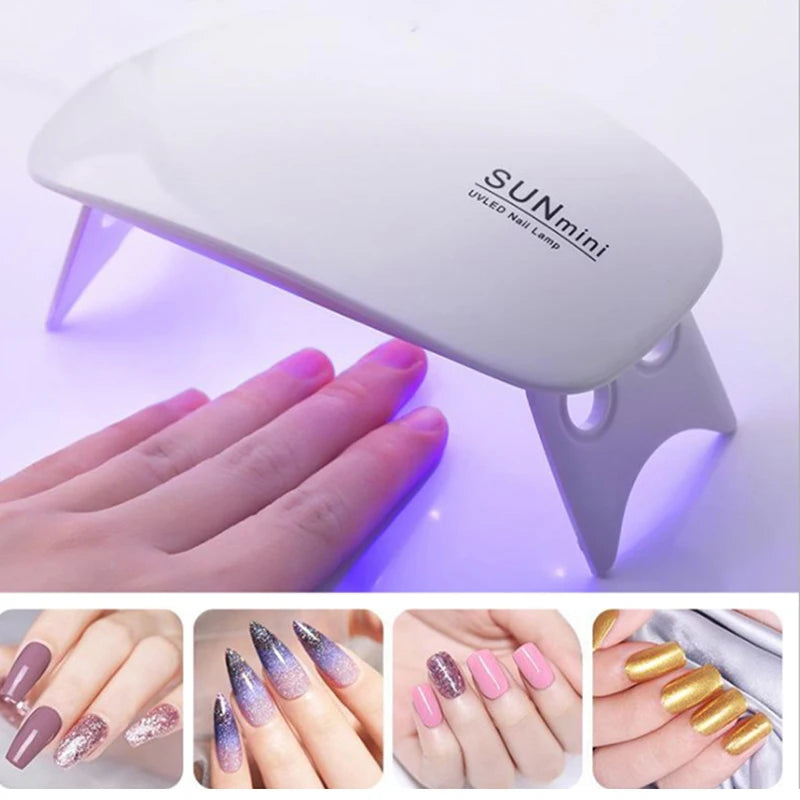 Portable Mini USB 6W 3 LED Desk Drying Nail Lamp