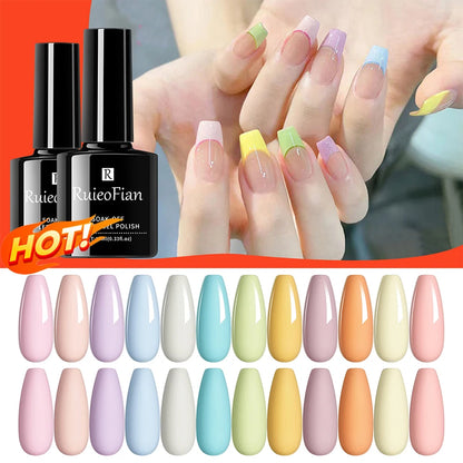 XEIJAYI 12pcs Macaron Gel Nail Polish