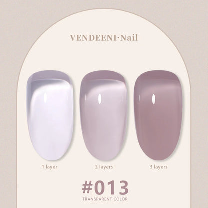 Vendeeni 24 Colors Jelly Transparent Gel Nail Polish 15ml
