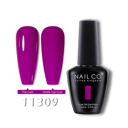 NAILCO 15ml Translucent Gel Nail Polish Semi-permanent Varnish