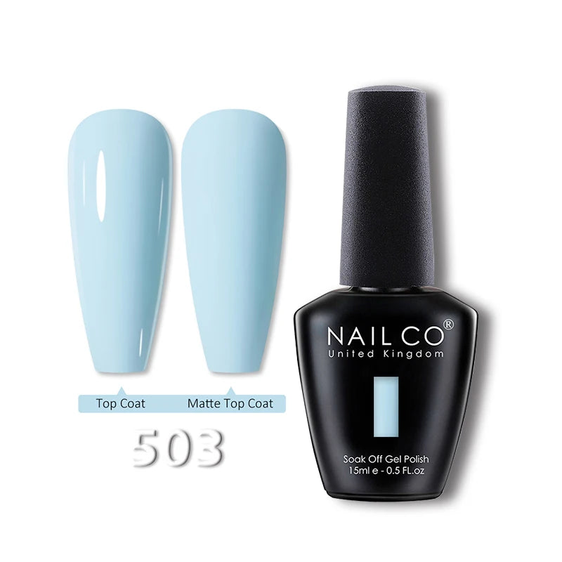 NAILCO 15ml Translucent Gel Nail Polish Semi-permanent Varnish
