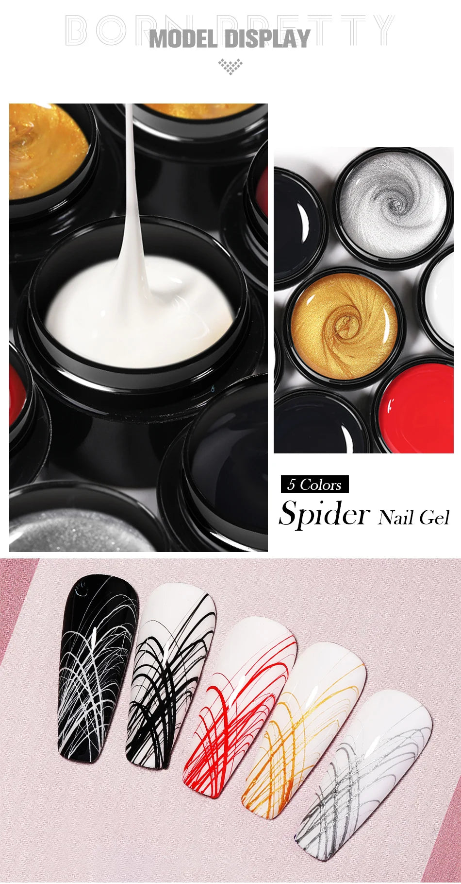 UV Painting Outline Gel Varnish Nails Art All For Manicure