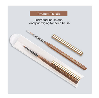 BORN PRETTY Nail Art Brush 9 Sizes  Nail Art Manicure Tool
