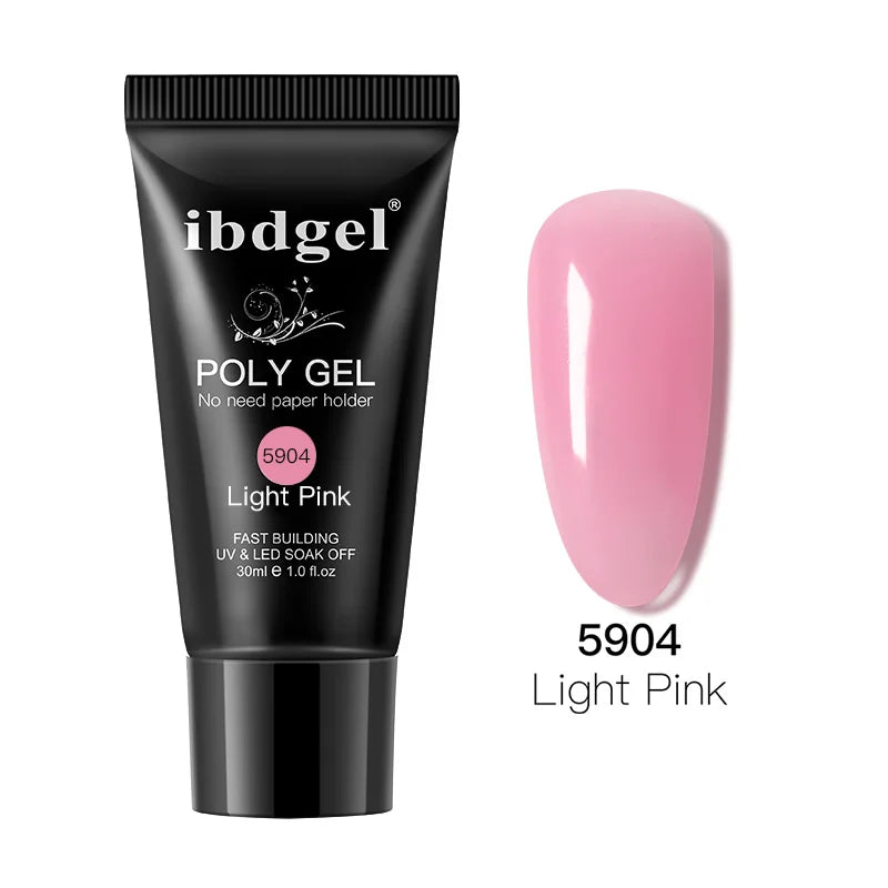 PoliGel 30ml  UV Gel Nail Polish LED 12 Colors