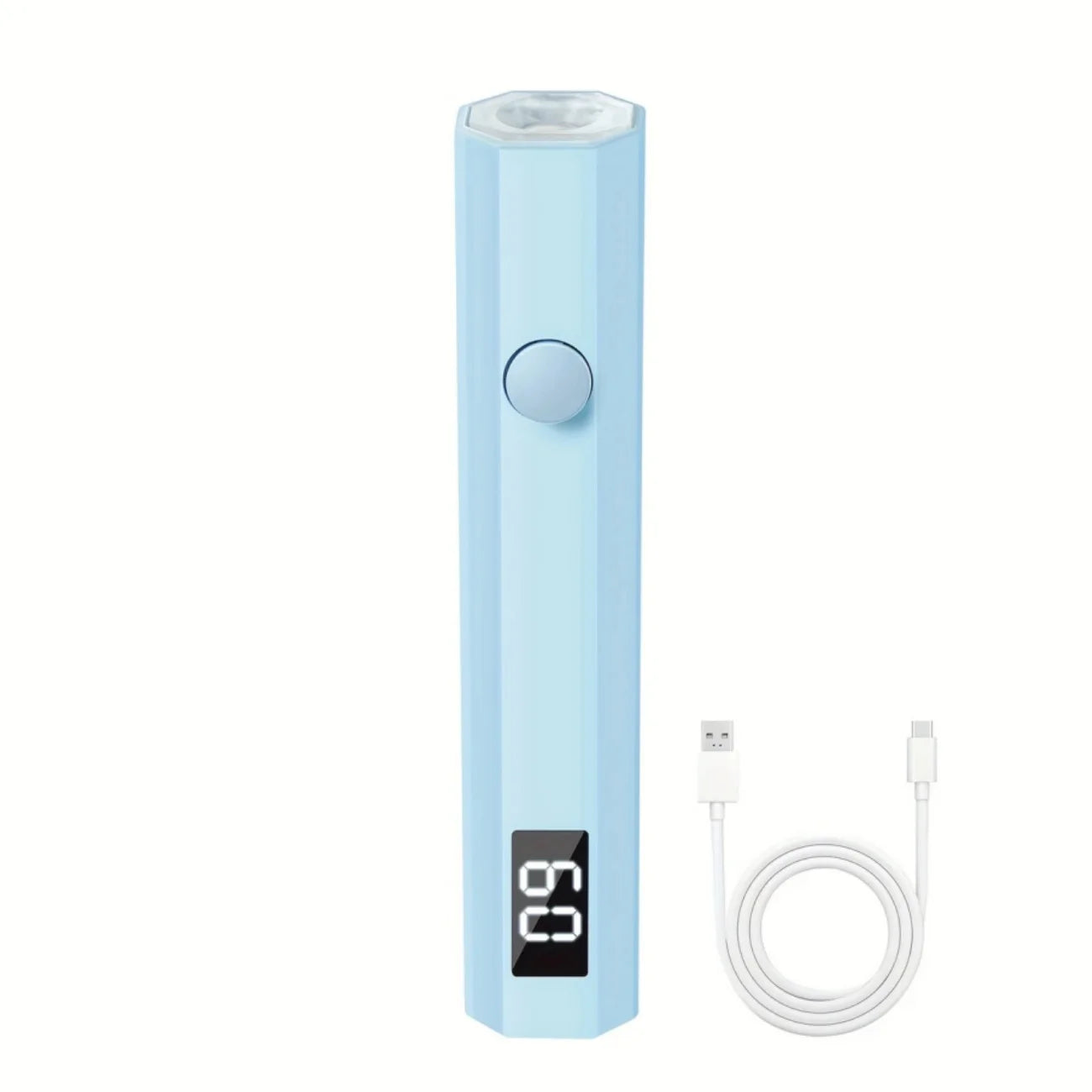 Mini UV Nail Lamp with LED Display Rechargeable Fast Gel Nail Drying Lamp
