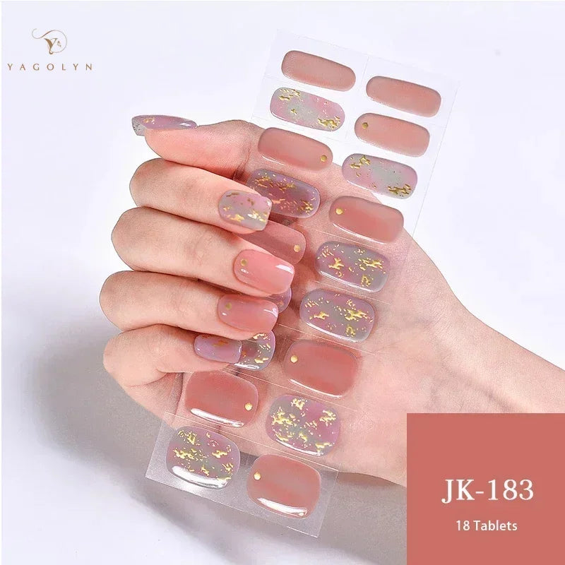 1 Sheet Semi-Cured Gel Nail Strips