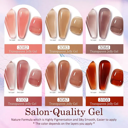 NAILCO 2pc 15ml  Jelly Color Gel Polish Set