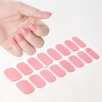 Transparent Semi Cured Gel Nail Strips Clear Nail Strengthening