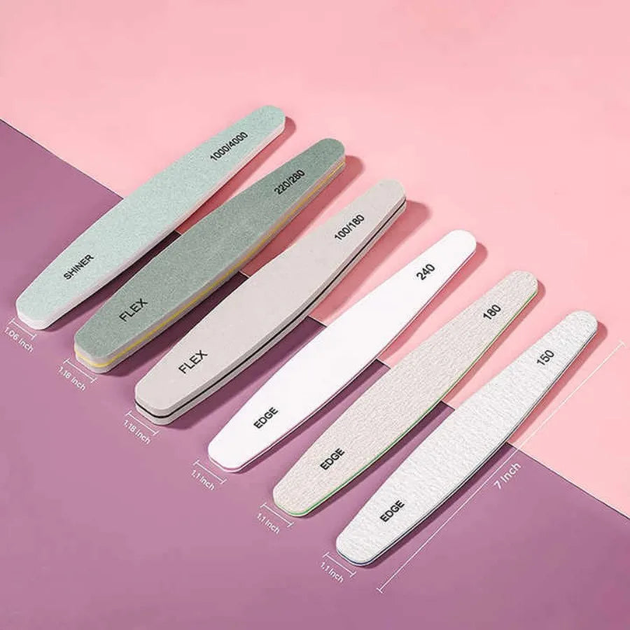 Professional Nail File and Buffer Set 6Pcs