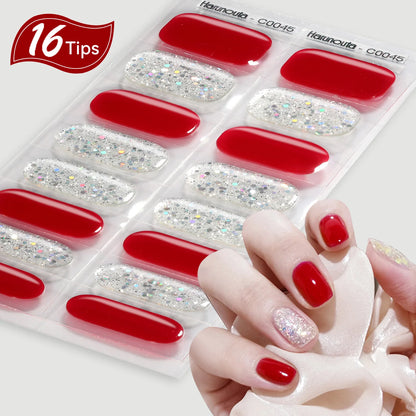 16 Tips Harunoura Semi Cured Gel Nail Strips