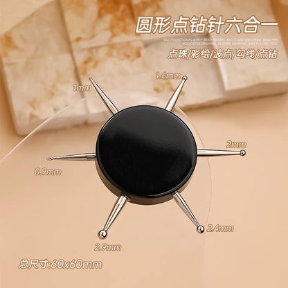 6 In 1 Circular Professional Dotting Tools