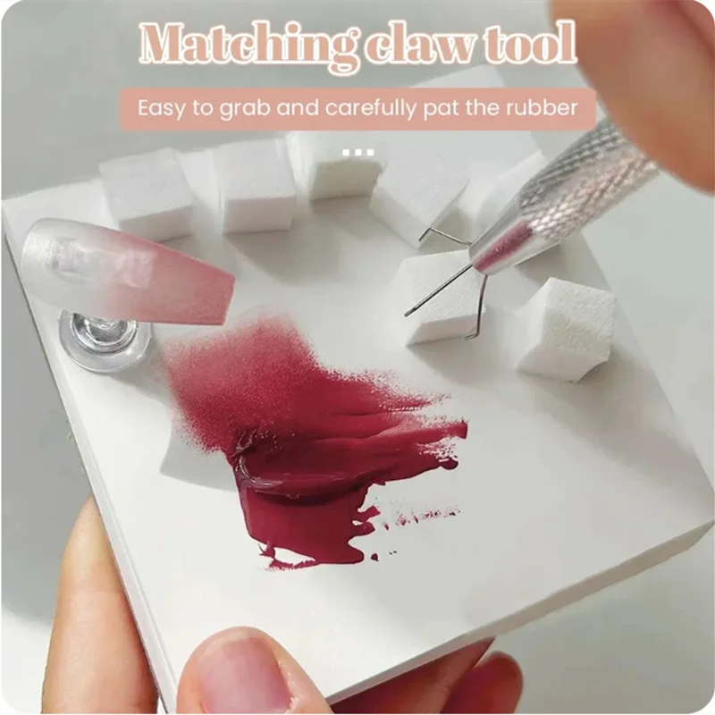 50/150pcs Sponge Gradient Nail Art Stamper Tools
