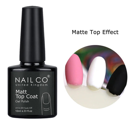 NAILCO 10/15ml Tempered Top Coat Gel Polish