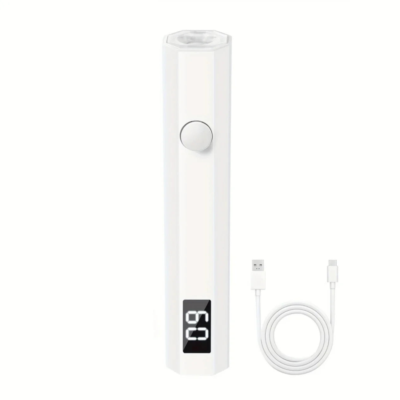 Mini UV Nail Lamp with LED Display Rechargeable Fast Gel Nail Drying Lamp