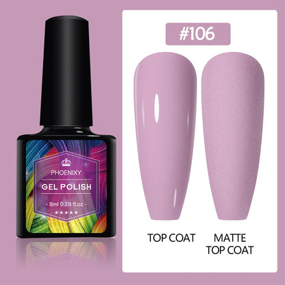 UV LED Gel Nail Polish 70 Colors Glitter 7ml