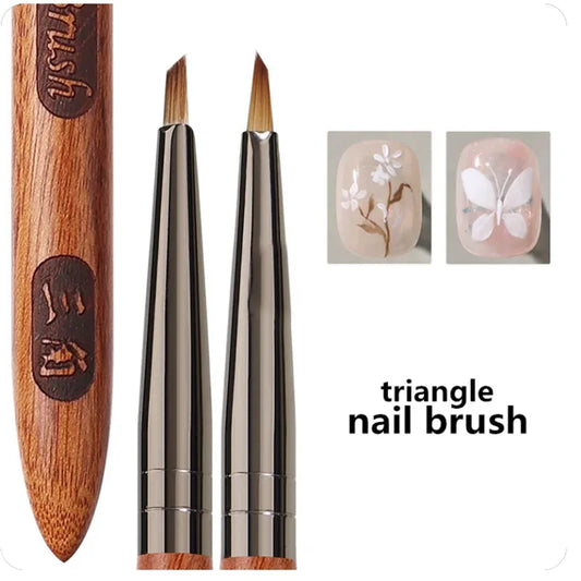 1 Pcs Triangular Brush Nails Art Brush Pen 3D
