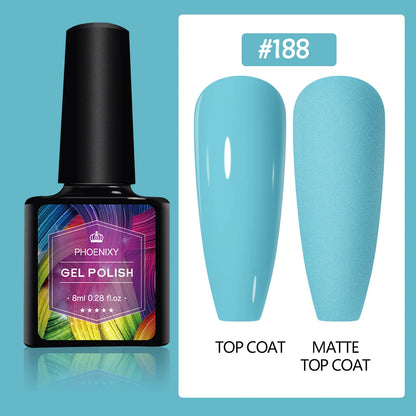 UV LED Gel Nail Polish 70 Colors Glitter 7ml