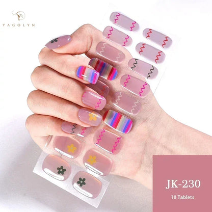 1 Sheet Semi-Cured Gel Nail Strips