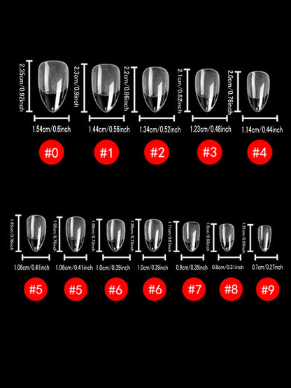 24pcs Fake Nail 12 sizes