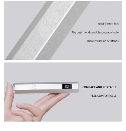 Portable Mini Professional Nail UV Lamp LCD Display Rechargeable