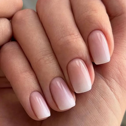 Glossy Press on French Nail Tips