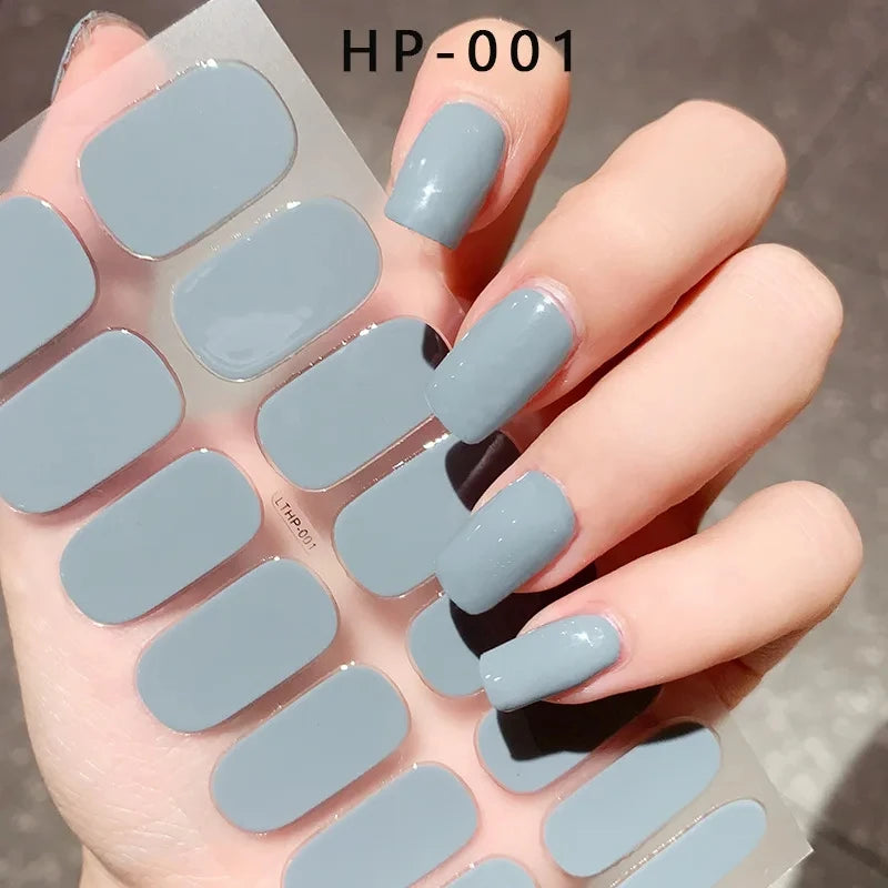 Transparent Semi Cured Gel Nail Strips Clear Nail Strengthening