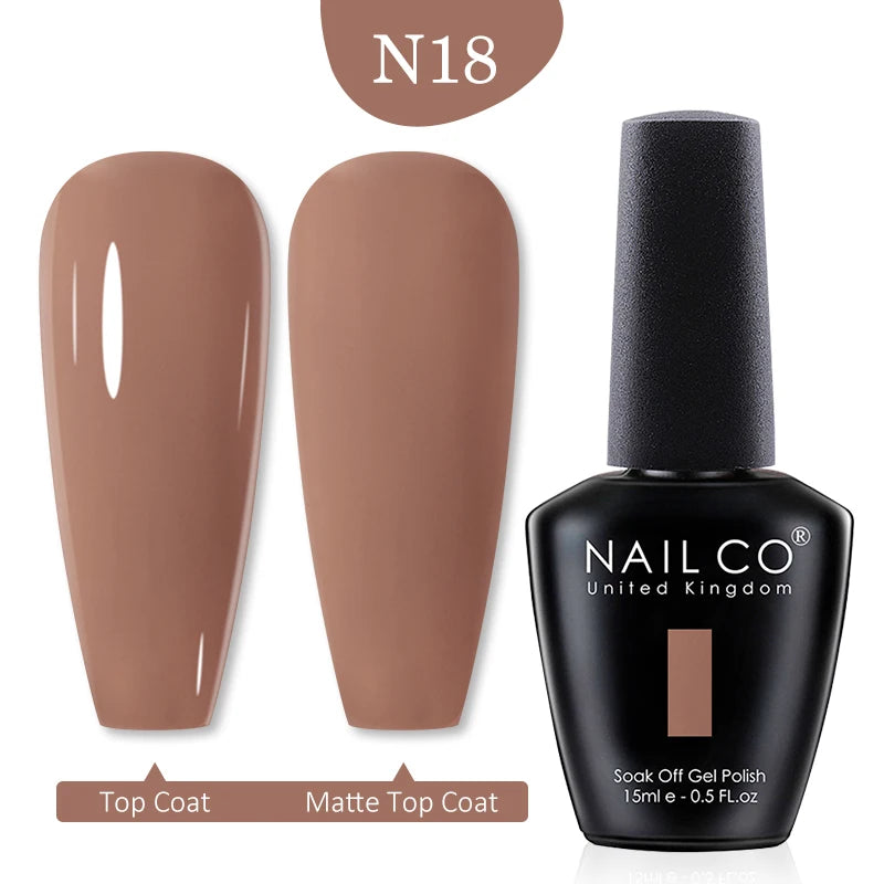 NAILCO 15ml Transparent Nude Color Series Jelly Gel Nail Polish