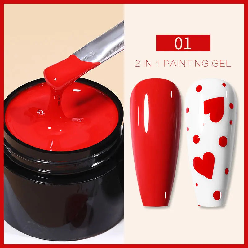 UV Painting Outline Gel Varnish Nails Art All For Manicure
