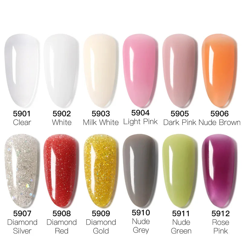 PoliGel 30ml  UV Gel Nail Polish LED 12 Colors