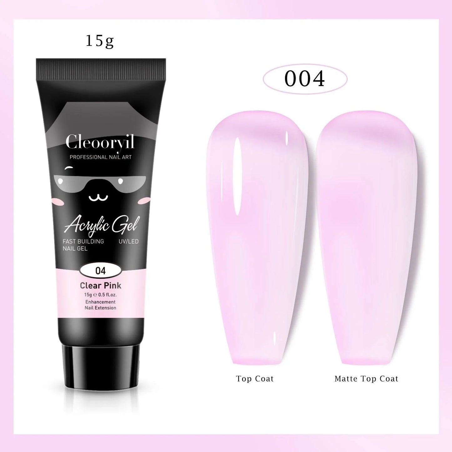 9pcs/set 15ML Nail Extension Gel Poly Gel Semi Permanent