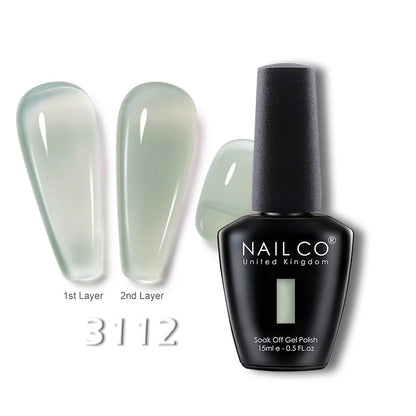 NAILCO 15ml Translucent Gel Nail Polish Semi-permanent Varnish