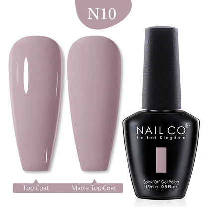 NAILCO 15ml Transparent Nude Color Series Jelly Gel Nail Polish