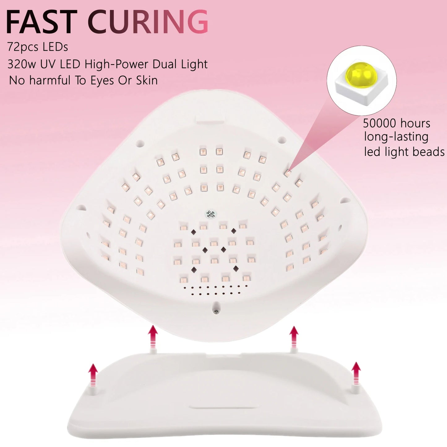 SUN X20 MAX 72 LEDS UV LED Nail Lamp Professional Nail Dryer Light With Timer
