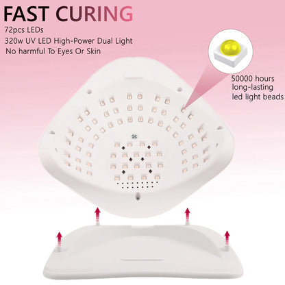 SUN X20 MAX 72 LEDS UV LED Nail Lamp Professional Nail Dryer Light With Timer