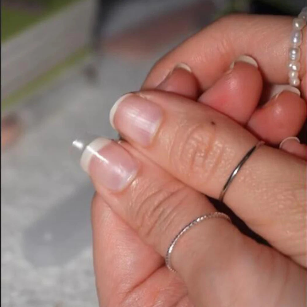 Transparent Semi Cured Gel Nail Strips Clear Nail Strengthening