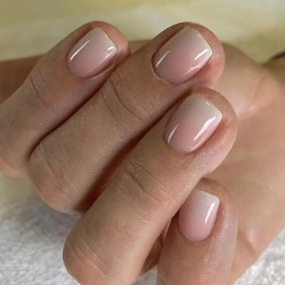 Glossy Press on French Nail Tips
