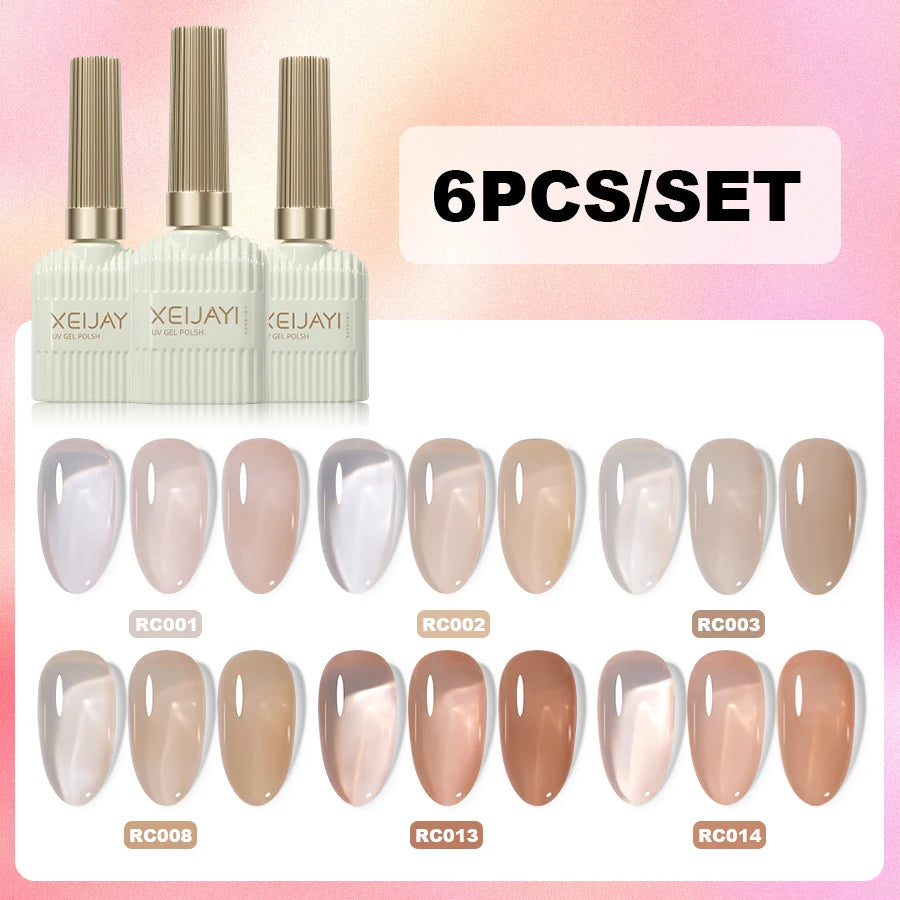 XEIJAYI 6Pcs 15Ml Nail Gel Polish Set