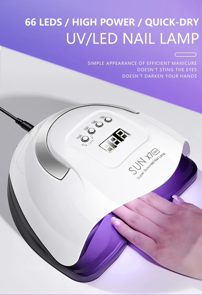 Dual Light Source Nail Lamp 66 Lamp Beads
