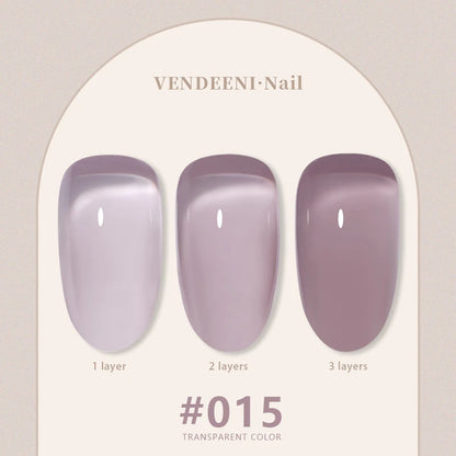 Vendeeni 24 Colors Jelly Transparent Gel Nail Polish 15ml