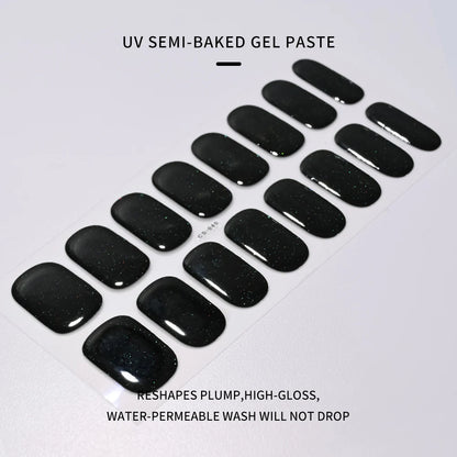Transparent Semi Cured Gel Nail Strips Clear Nail Strengthening