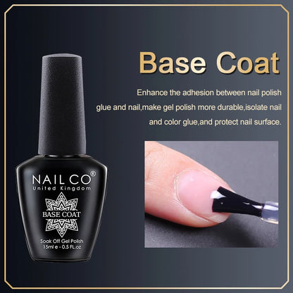 NAILCO 10/15ml Tempered Top Coat Gel Polish