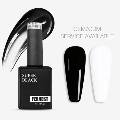 15ml FZANEST Super White and Black Gel Nail Polish