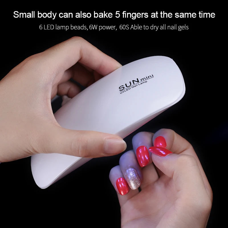 USB 6W Mini UV Desk Drying Nail Lamp