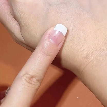 Transparent Semi Cured Gel Nail Strips Clear Nail Strengthening