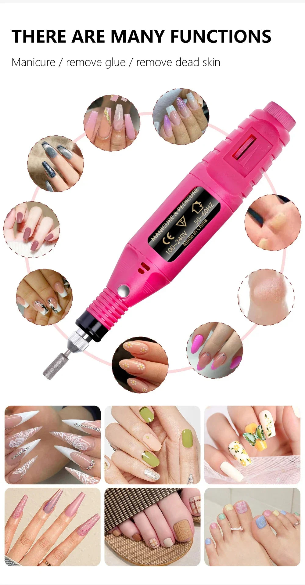 Electric Nail Drill Machine 20000RPM
